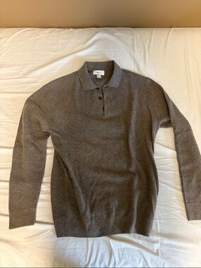 RW&CO Knit Long Sleeve Polo Small